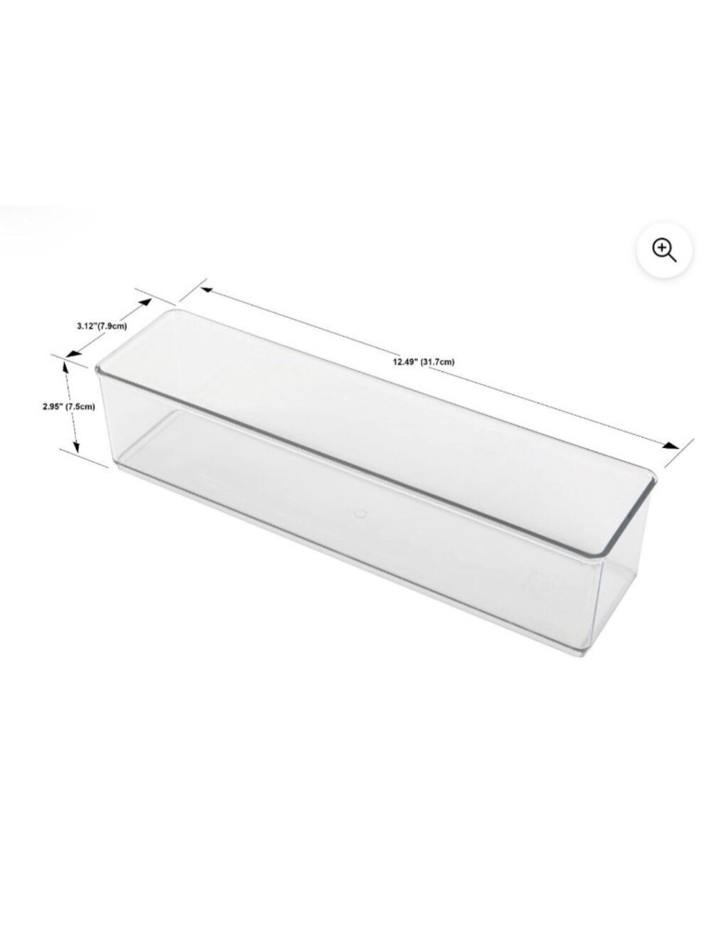The Home Edit 6 piece drawer storage clear acrylic organizers - Picture 5 of 5